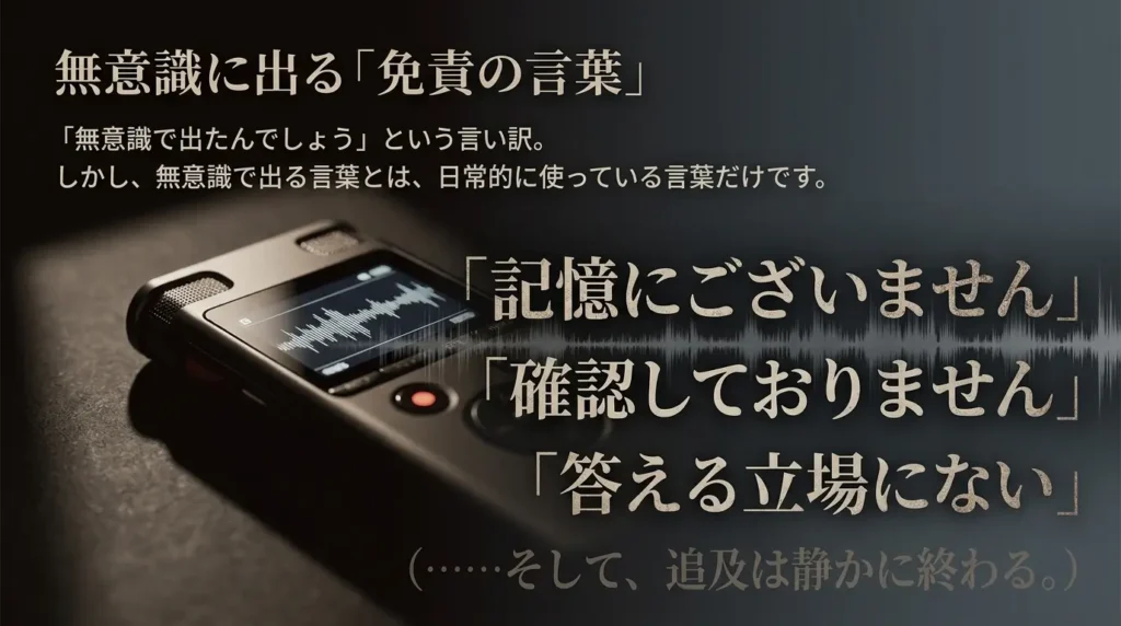 政治家の責任回避の言葉と構造を解説するサムネイル