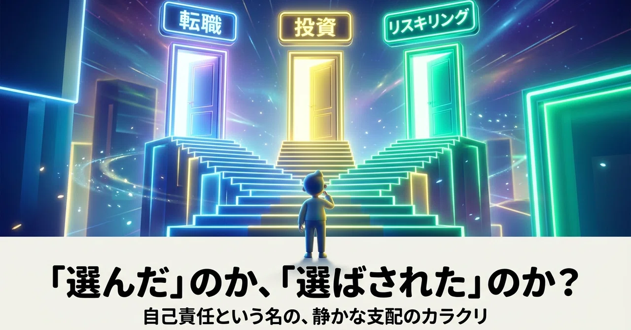 選ばれた国民、自己責任という支配のかたちを表現した画像